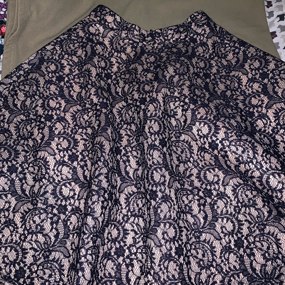 Black lace skirt